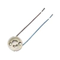 Fassung GZ10, 2A 250V T250 mit 0,25m Teflonkabel Auslaufartikel Lieferung solange Vorrat reicht