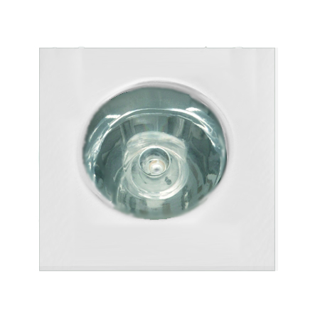 LED Mini Spot QUADRATISCH Einbaustrahler mit PowerLED 1W Gehäuse weiss  LED Mini Spot QUADRATISCH Einbaustrahler mit PowerLED 1W Gehäuse weiss