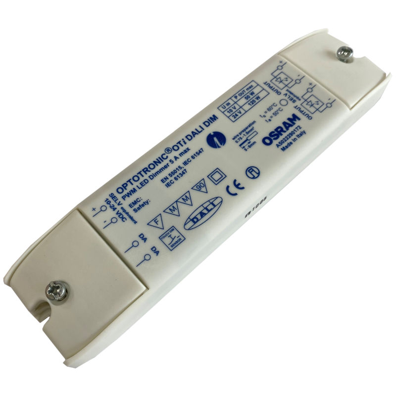 OTI DALI DIM LED Konstantspannungs Dimmer DALI PWM 50W / 120W 10/24V DC Eingangsspannung: 10V DC oder 24V DC