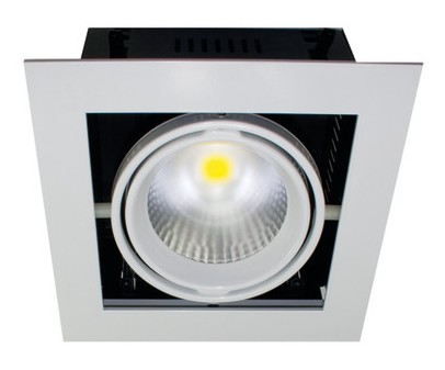 LED Einbauleuchte Kardan E1 1x24W 830, weiss, medium flood 24°2240lm3000K warmweiss Betriebsgerät seperat bestellendimmbar Phasen AN- & ABschnitt 