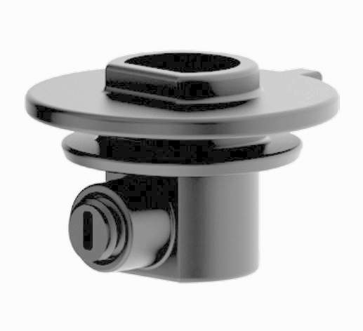 Äußere Zugentlastung mit Madenschraube für Stromschienen-Adapter 9009 in GRAU