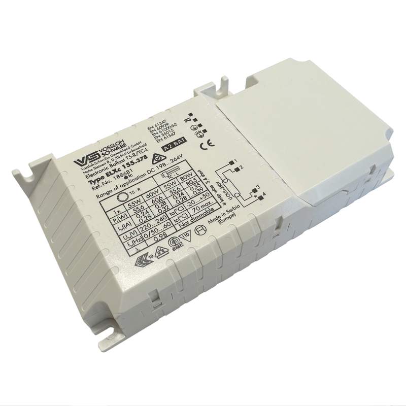ELXc 155.378 EVG - EVG für 1x 55W und 1x60W T5C Ringröhren, 1x55W und 1x80W TC-L Lampen, Eingeschränkt auch für 1x55W TC-DD