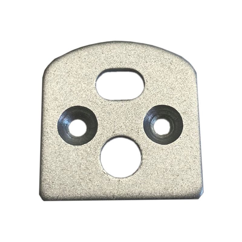 Endkappe für Z22 MIT Loch, aus Aluminium, für Z22 Alu-Profil Passend  für Z22 Alu-Profil Abmessungen: 21x20x2mm Farbe: Aluminium Inklusive 2 Schrauben