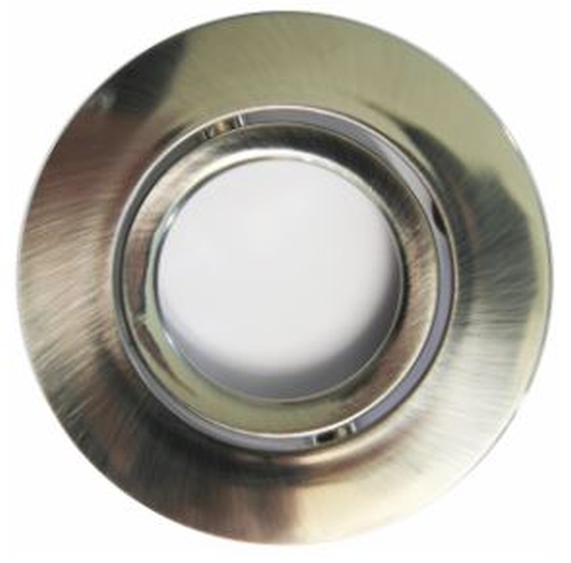 Zierring /  Abdeckung für Art.Nr: 81-4064 Darwin EinbauleuchteØxH: 88x0.35mm Eisen gebürstet Befestigung Außenring mittels Bajonettverschluss Befestigung Innenring durch Aufstecken 