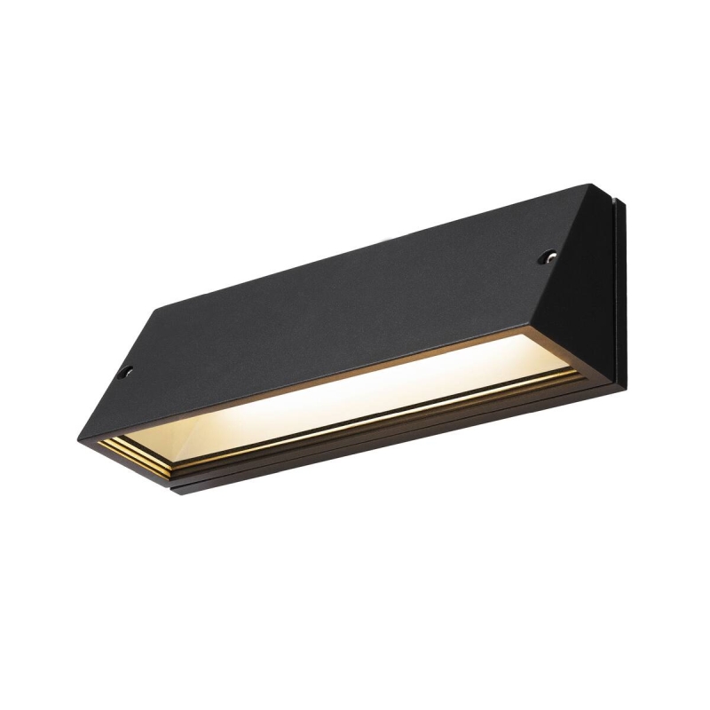 LED Wandleuchte Außenbereich Pema Switch 14W 1.420lm IP65 schwarz