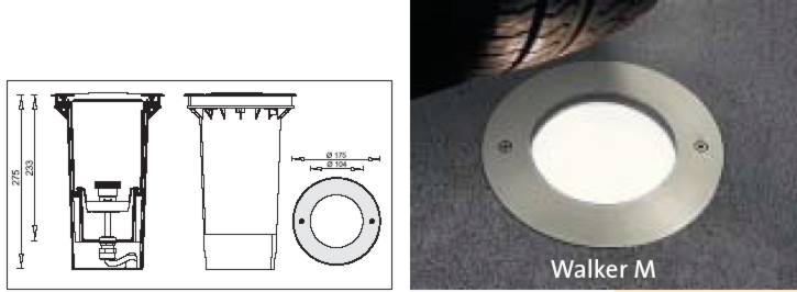 Walker M ( V2A Ring ) Bodeneinbaustrahler IP67 - GZ10 max. 50W (230V) Walker M ( V2A Ring ) Bodeneinbaustrahler IP67 - GZ10 max. 50W (230V)