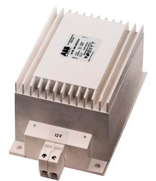 ABB Sicherheits Blocktrafo Si-TR105-230/12Lv elektro-magnetisch, voll vergossen GZAH004074P0020 mit Anschlußklemmen Schutzklasse II Dimmbar Für Retrofit-LED Lampen und Halogenlampe
