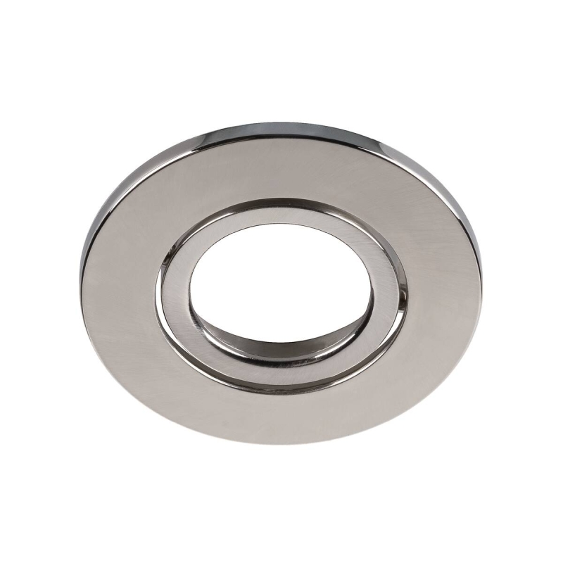 Universal Einbauleuchte Abdeckung für Art.Nr: 1007090 (beweglich) ØxH: 88x0.35mm Aluminium gebürstet Rund IP20 