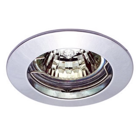 Einbauleuchte chrom, starr für max. 1x 50W oder LED GU10 230V Leuchtmittel (z.B. Passende GU10 LED Lampen hier klick