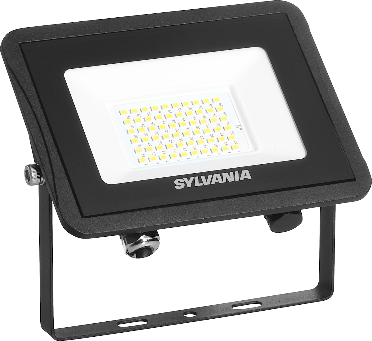 Flutlichtstrahler Start Flood Flat LED 42W 5000lm 830 IP65 schwarz LxBxH: 122x156x28mm schnelle und einfache Installation durch im Lieferumfang enthaltenes Anschlusskabel und Montageklemme