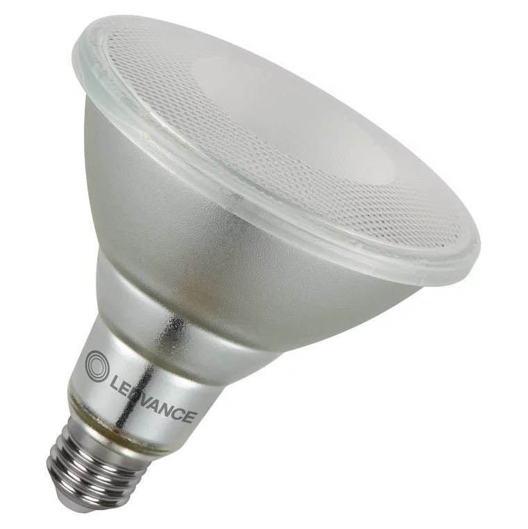 Parathom PAR 38 120 15° 12W 827 E27 230V Dim Abstrahlwinkel 15° warmweiss 2700°K mittlere Lebensdauer: 15.000 Lichtstrom: 1035lm 13,5W = 120W Glühlampe Abmessung: LxØ: 134x