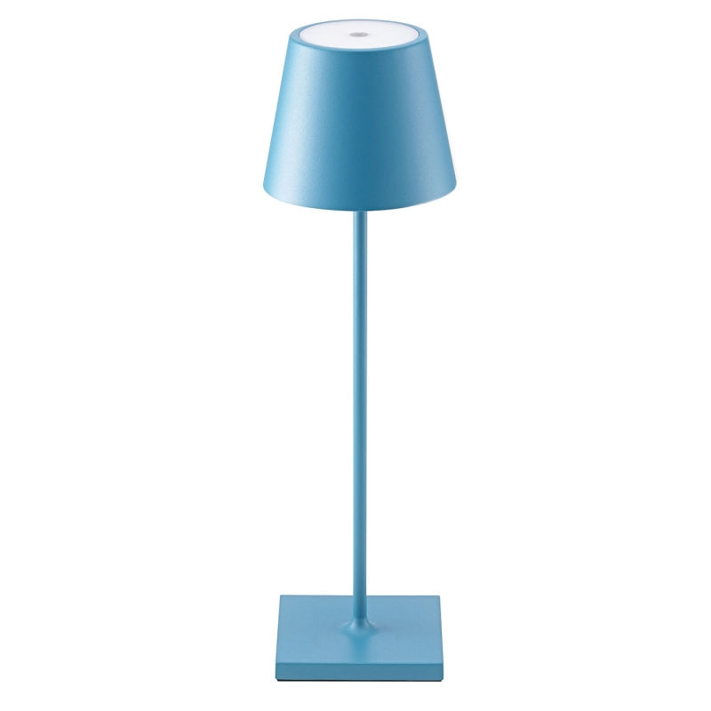 LED Akku Tischleuchte Nuindie 2,2W 822-27 168-197lm IP54 45° 380mm blau dimmbar Dimmbar  LED Akku Tischleuchte Nuindie 2,2W 822-27 168-197lm IP54 45° 380mm blau dimmbar Dimmbar