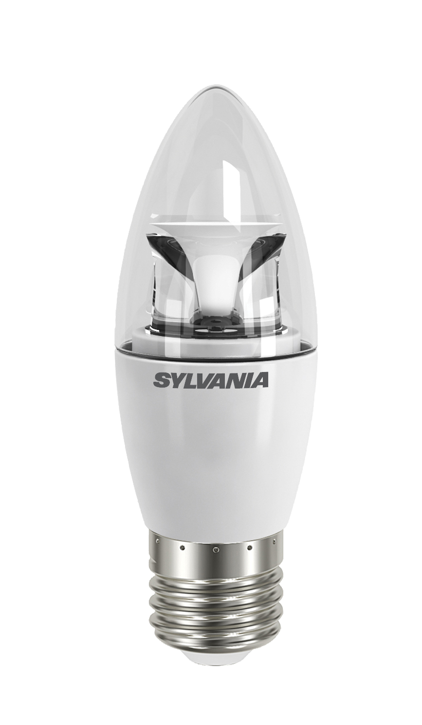 Sylvania ToLEDo Kerze 6,5W 827 E27 klar 220-240V Sylvania ToLEDo Kerze 6,5W 827 E27 klar 220-240V