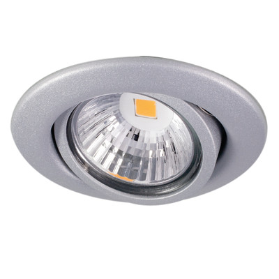 Einbauleuchte D-3830-41 RUND, titan matt, schwenkbar, für Halogenlampe oder LED Lampe MR16 Ø50mm, mit patentierter Lampenhalterung (ohne Sprengring !) Passendes Zubehör für diesen Artikel: