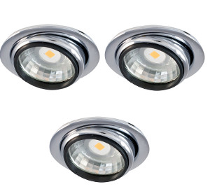 N 5022 COB LED 3ER LED Einbauleuchtenset, chrom Set bestehend aus: 3 LED Leuchten (3000K, 188lm) 1 Betriebsgerät EL-12-350mA 1 Anschlussleitung mit Eurostecker 1,8m 1 Anschlussleit N 5022 COB LED 3ER LED Einbauleuchtenset, chrom Set bestehend aus: 3 LED Leuchten (3000K, 188lm) 1 Betriebsgerät EL-12-350mA 1 Anschlussleitung mit Eurostecker 1,8m 1 Anschlussleit