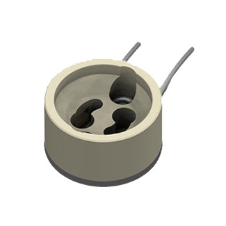 Fassung GU10 / GZ10 mit 14cm Doppelt isolierten Silikon Anschlusskabel, T1 - 240°C, ENEC 