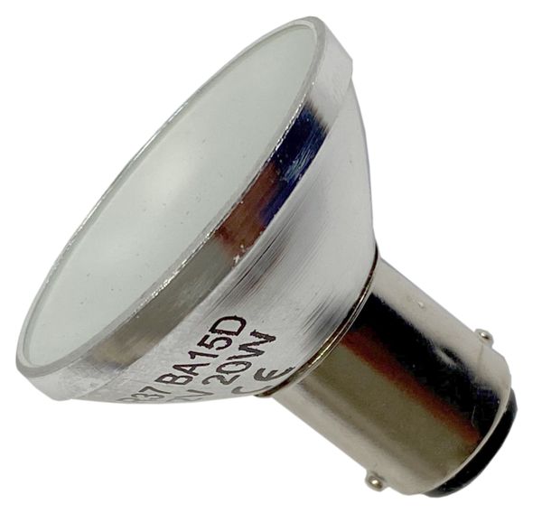ALU Reflektorlampe AR37 20W 32° Flood BA15d 12V, Ø37mm, ANSI Code: GBF; MATTE Abdeckscheibe, baugleich wie Philips Aluline