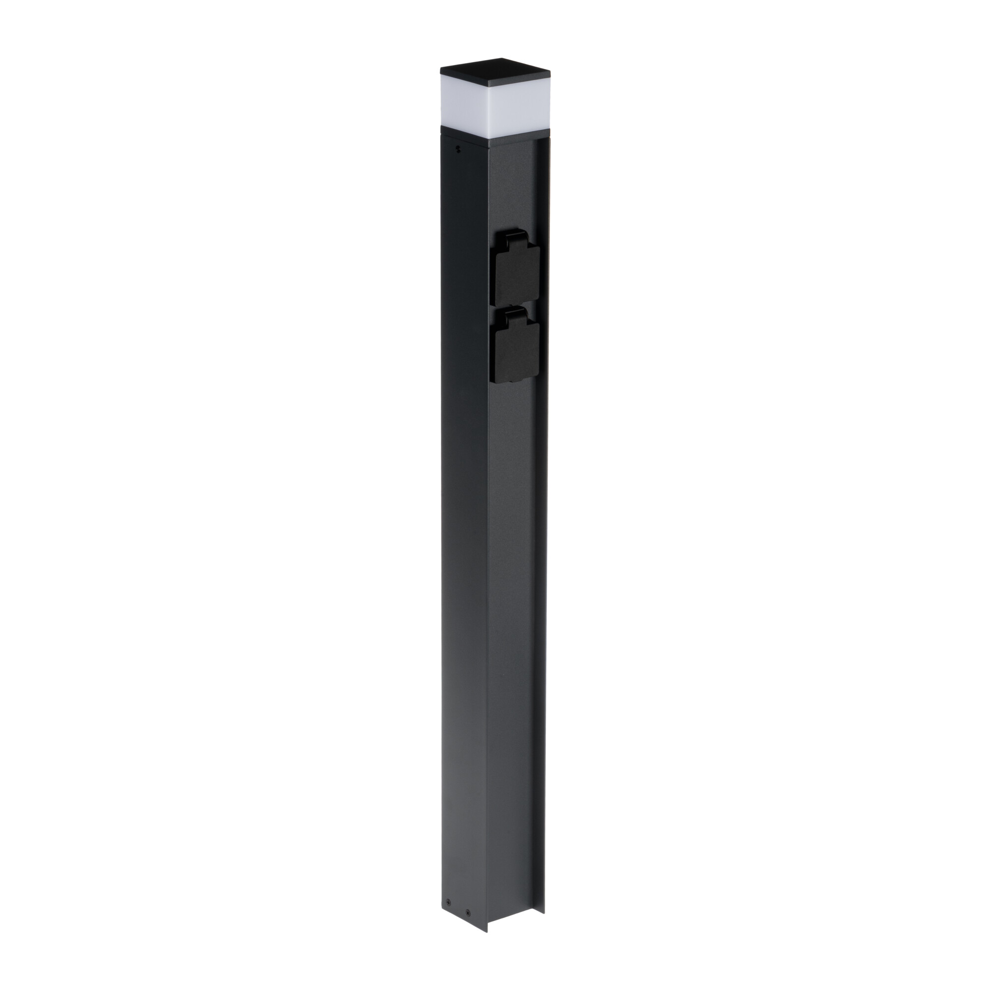 Außenleuchte Dasten 30 S SO B 800mm Steckdosensäule 1x max. 11W G9 2-fach Schwarz Außenleuchte Dasten 30 S SO B 800mm Steckdosensäule 1x max. 11W G9 2-fach Schwarz