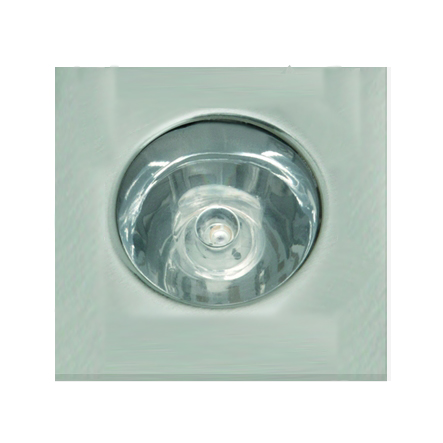 LED Mini Spot QUADRATISCH Einbaustrahler mit PowerLED 1W Gehäuse nickel-gebürstet LED Mini Spot QUADRATISCH Einbaustrahler mit PowerLED 1W Gehäuse nickel-gebürstet