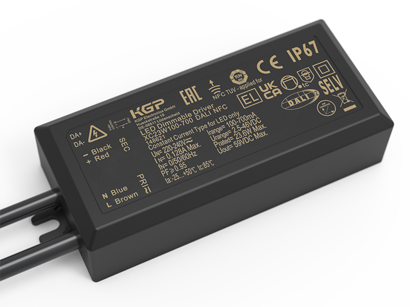 XC70W350-1400 DALI NFC IP67 Konstanstrom LED Treiber Outdoor