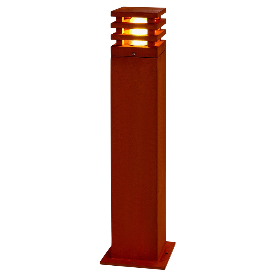 Pollerleuchte RUSTY SQUARE 40