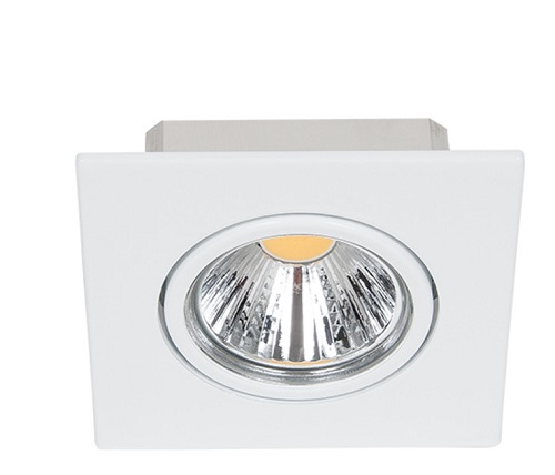 LED Downlight A 5068Q T Flat weiss-matt 8W 930 38° dim C Leistung: 8W COB LED mit 850lm Schwenkbar bis zu 20° inkl. dimmbarem Betriebsgerät Nachfolger von 1856701023 Hervor