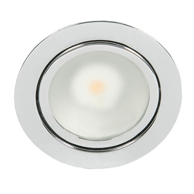 LED Möbeleinbauleuchte N 5020 COB LED 3,3W 830 Chrom warmweiss 3000K 177 Lumen Abstrahlwinkel 105° klares, hitzebeständigen Schutzglas AD: 80mm / BohrØ: 58mm / ET:18mm  exc LED Möbeleinbauleuchte N 5020 COB LED 3,3W 830 Chrom warmweiss 3000K 177 Lumen Abstrahlwinkel 105° klares, hitzebeständigen Schutzglas AD: 80mm / BohrØ: 58mm / ET:18mm  exc