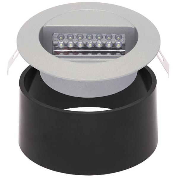 DORA LED J01 LED Wandeinbauleuchte Außen,1,2W , IP65, Farbe:grau, Lichtfarbe:kaltweissAluminium Druckguss Schutzscheibe aus Kunststoff DORA LED J01 LED Wandeinbauleuchte Außen,1,2W , IP65, Farbe:grau, Lichtfarbe:kaltweissAluminium Druckguss Schutzscheibe aus Kunststoff
