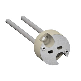 Fassung GZ4, G5,3 GX5,3, GX6,35 GZ6,35 aus Keramik für Halogen Niedervolt Lampen Teflonleitung FEP 200cm, 1mm², 10A, 24V, T350, ENEC, UL