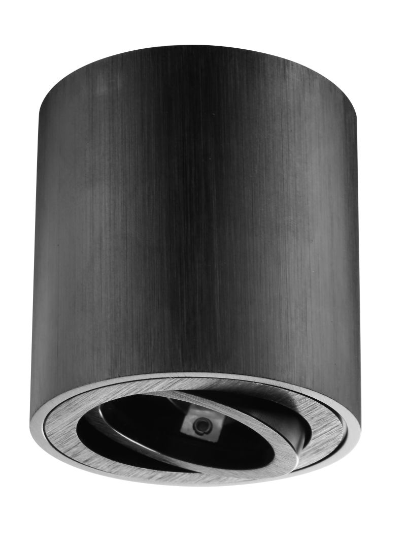 Deckenanbauleuchte Zylo max. 35W oder LED GU10 230V Schwarz rund Form: Rund Abmessung: Ø80x84mm inklusive GU10 Fassung Direkter Anschluss an 230V schwenkbar/ drehbar bis 35°-35 Deckenanbauleuchte Zylo max. 35W oder LED GU10 230V Schwarz rund Form: Rund Abmessung: Ø80x84mm inklusive GU10 Fassung Direkter Anschluss an 230V schwenkbar/ drehbar bis 35°-35