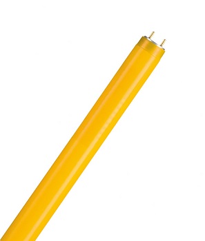 Leuchtstoffröhre Osram L 18W CHIP CONTROL T8 - GELB (mit gelber Schutzfolie) / Fluo tube T8 Yellow / Sockel G13