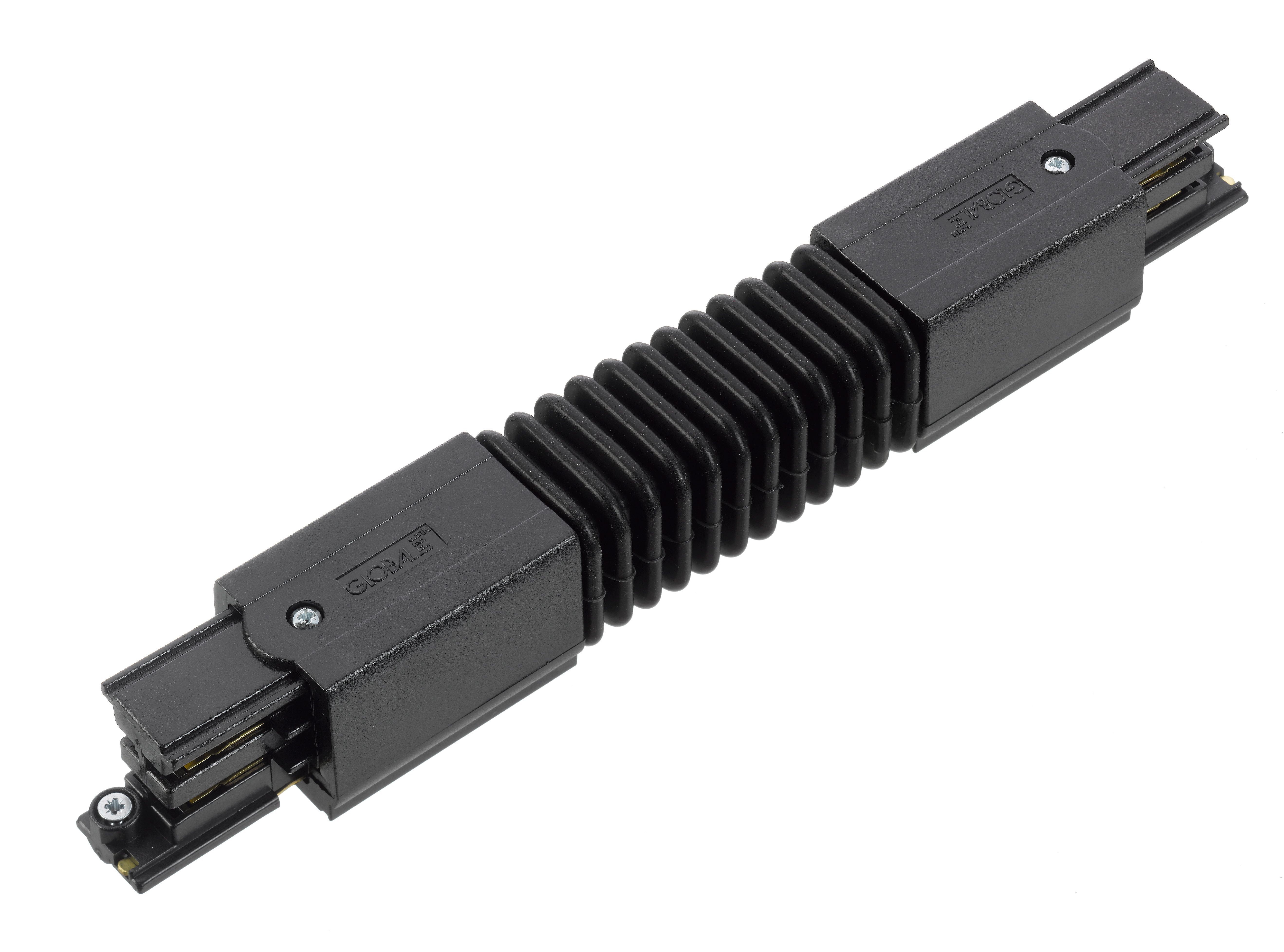 Global flexibler Verbinder / flexible Kupplung, XTS 23-2 - SCHWARZ für Global 3 Phasen  Stromschiene Bitte Beachten ! Schienenzubehör verschiedener Hersteller ist untereina