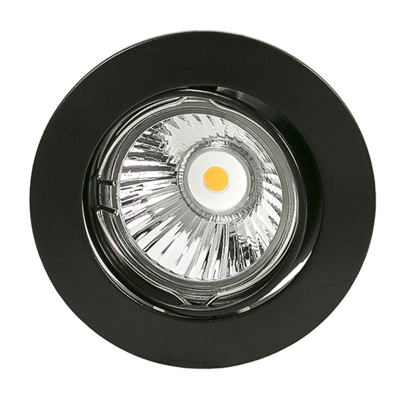 Einbauleuchte N5049 SCHWARZ, Aludruckguss, schwenkbar, für Halogen oder LED Lampe MR16 Gu5,3 Ø50mm Aussen Ø = 83mm , Bohr Ø = 74mm, Einbautiefe = 60mm Passendes Zubehör für diesen Artikel: