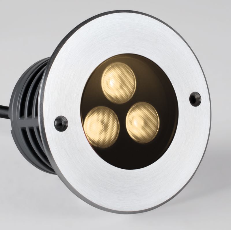 Bodeneinbauleuchte Inground 3R 15° Mono 6W 830 LED aus Edelstahl 316 mit 15° Abstrahlwinkel und IP67 für den Außeneinsatz Bodeneinbauleuchte Inground 3R 15° Mono 6W 830 LED aus Edelstahl 316 mit 15° Abstrahlwinkel und IP67 für den Außeneinsatz